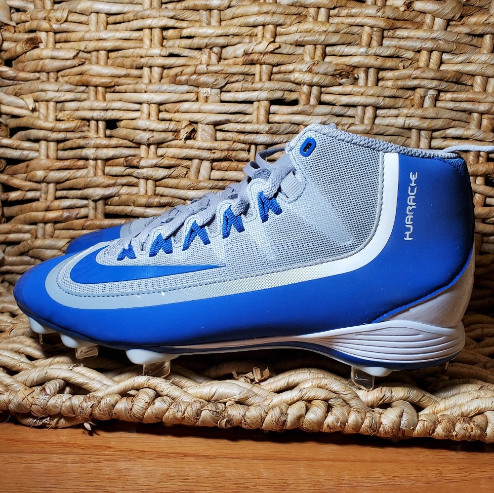 Nike Blue and Gray High-Top Athletic Shoes